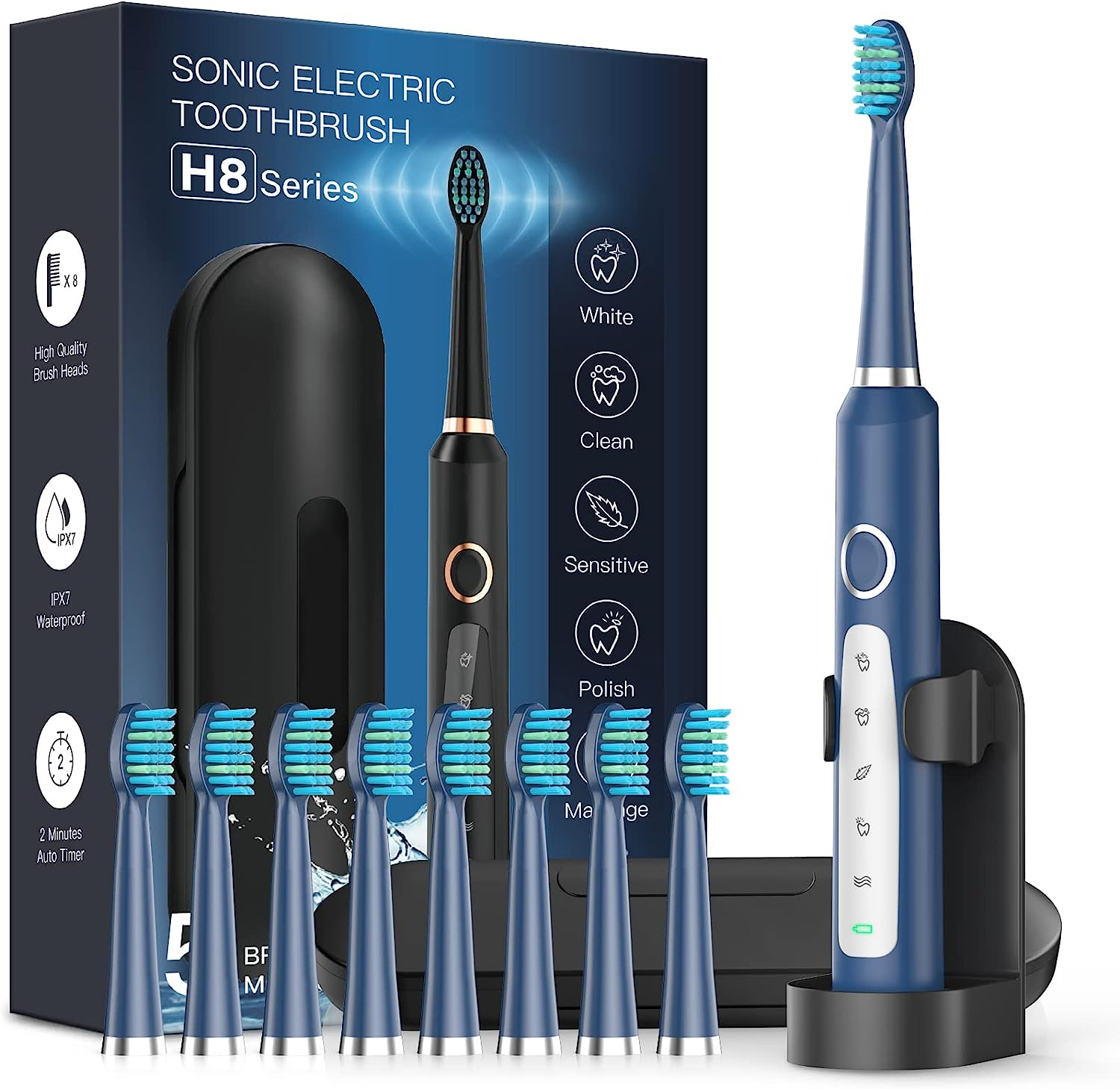 Sonic Rechargeable Electric Toothbrush – Bargains House