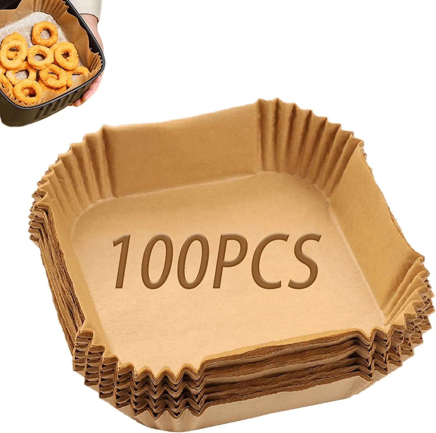 100PCS Air Fryer Disposable Paper Liner