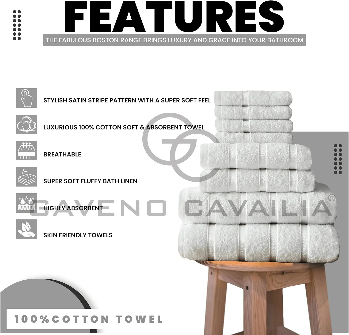 Boston 8 Piece Towel Bale Set