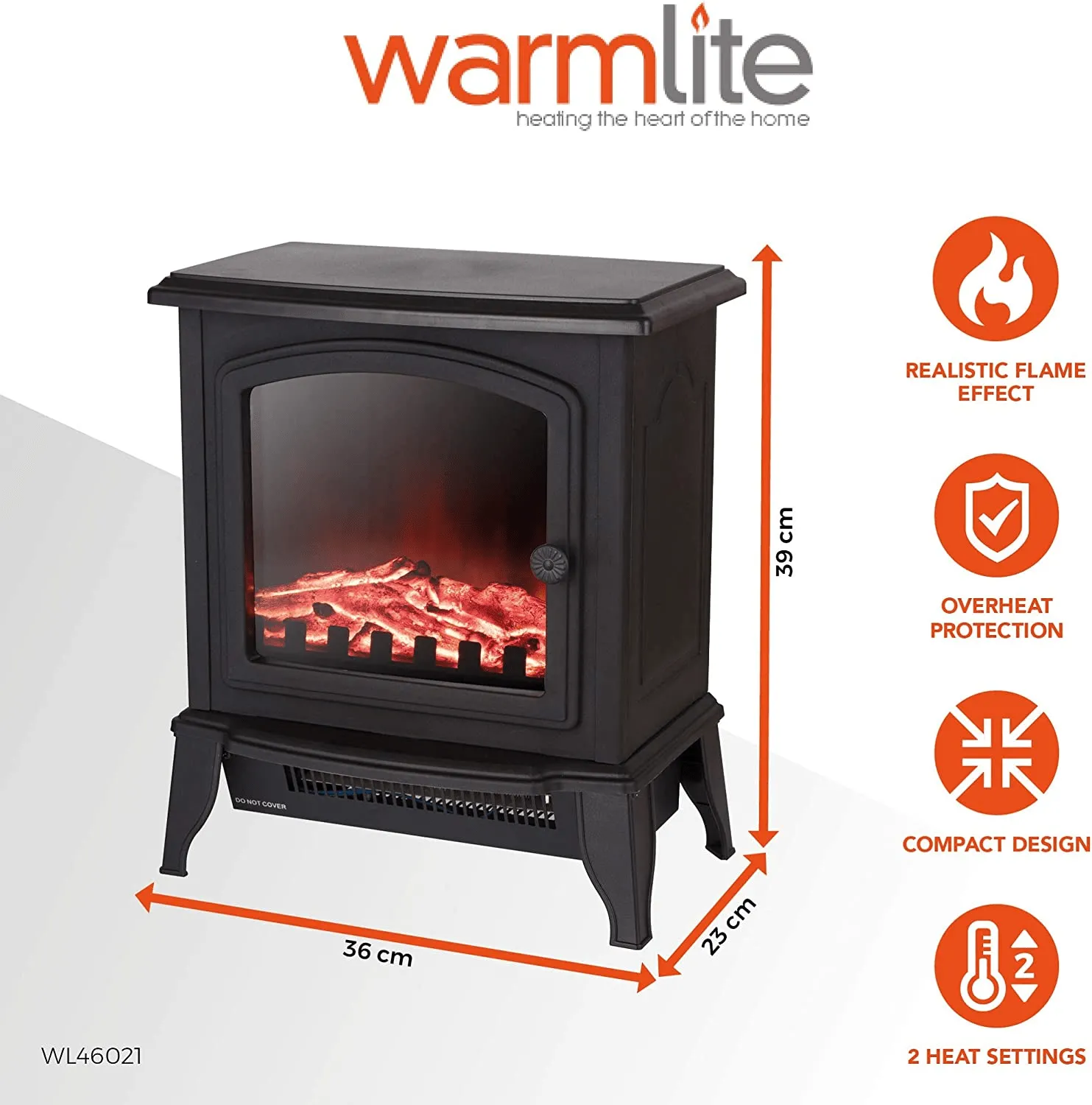 Electric Compact Stove Fire