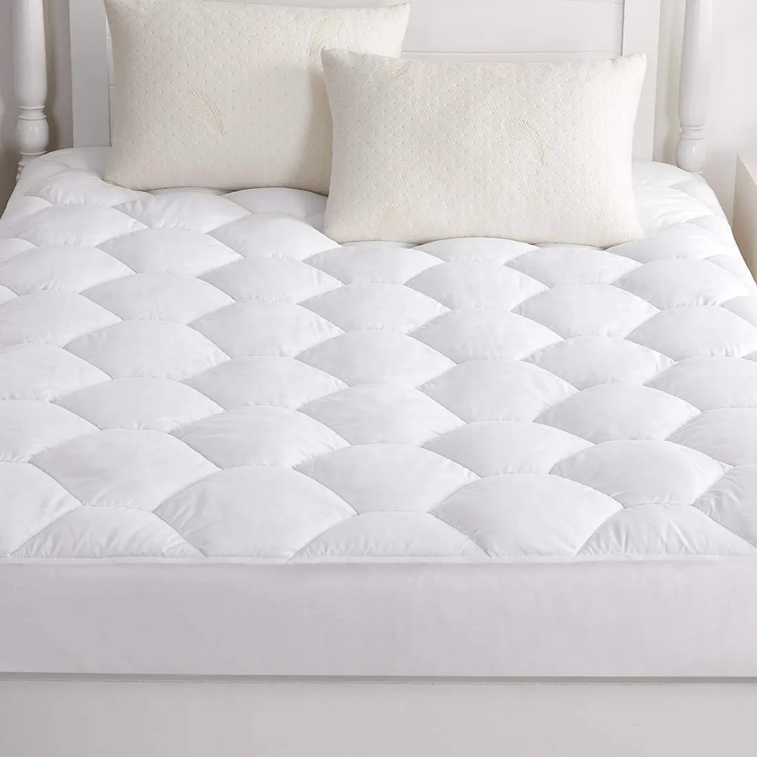 Mattress Pads cover Queen Hypoallergenic Quilted Fitted