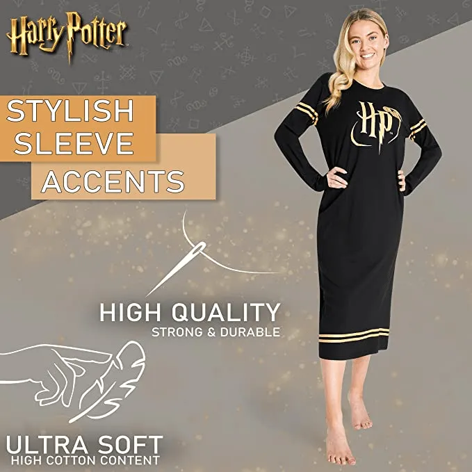 Harry Potter Nightdress Women Long Sleeve