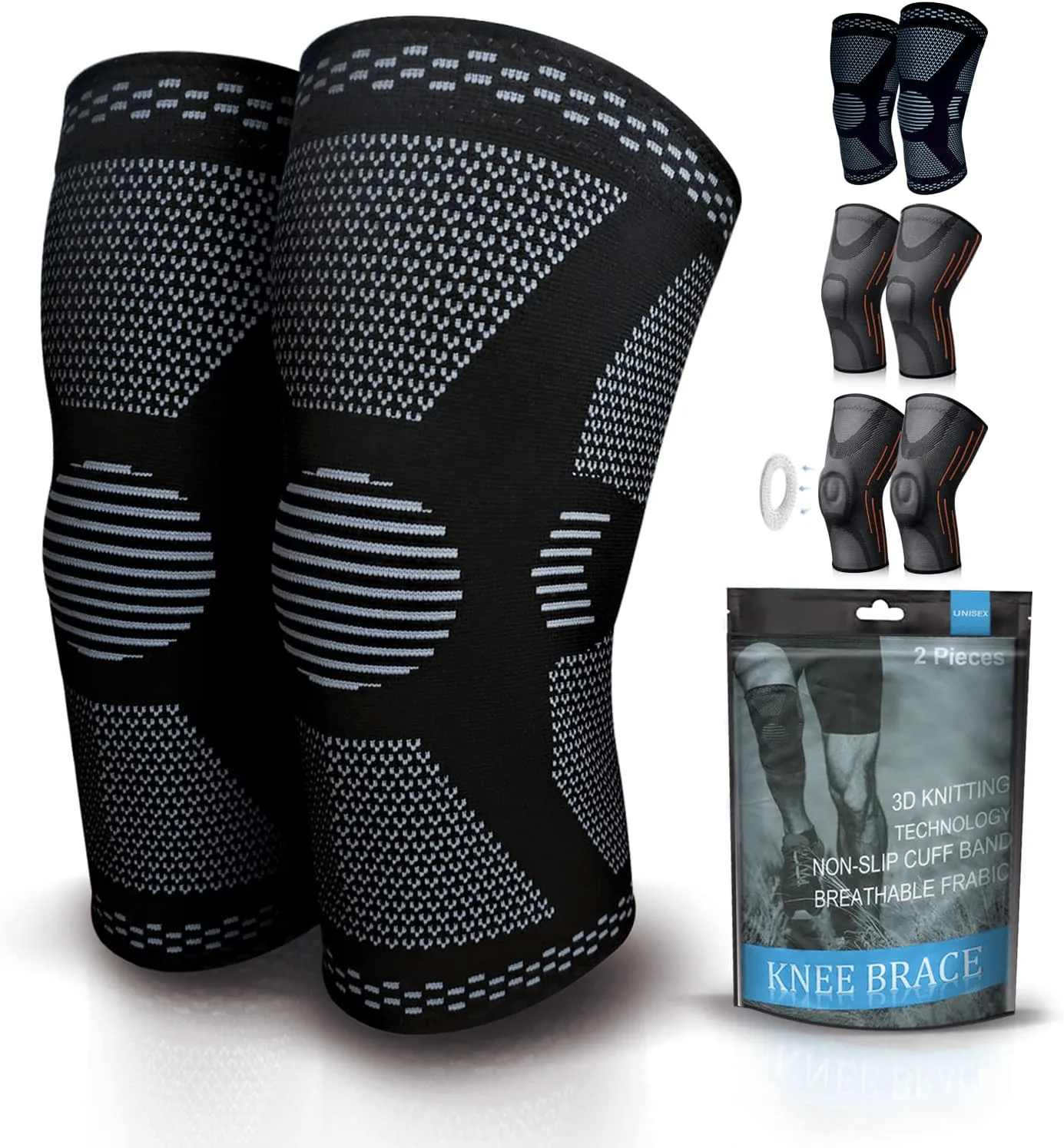 Knee Support - Knee Compression Sleeves for Men & Women