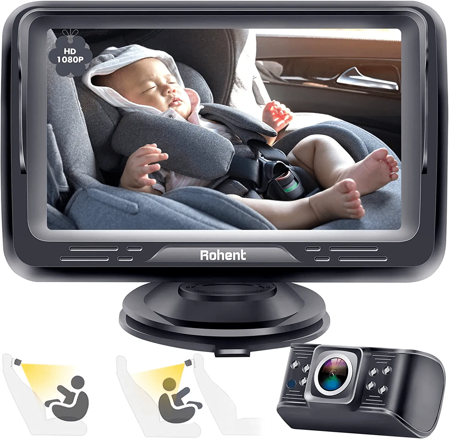 Baby Car Camera HD 1080P Baby Car Mirror