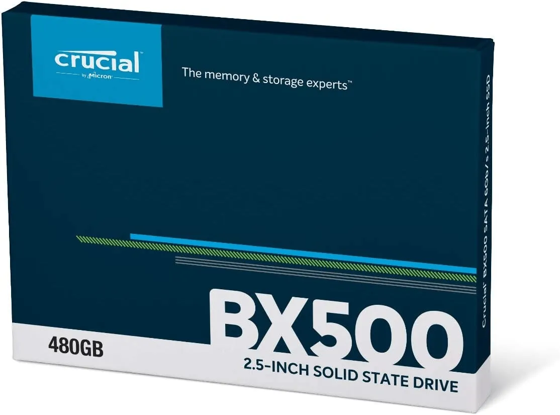 Crucial BX500 480GB 3D NAND SATA 2.5 Inch Internal SSD