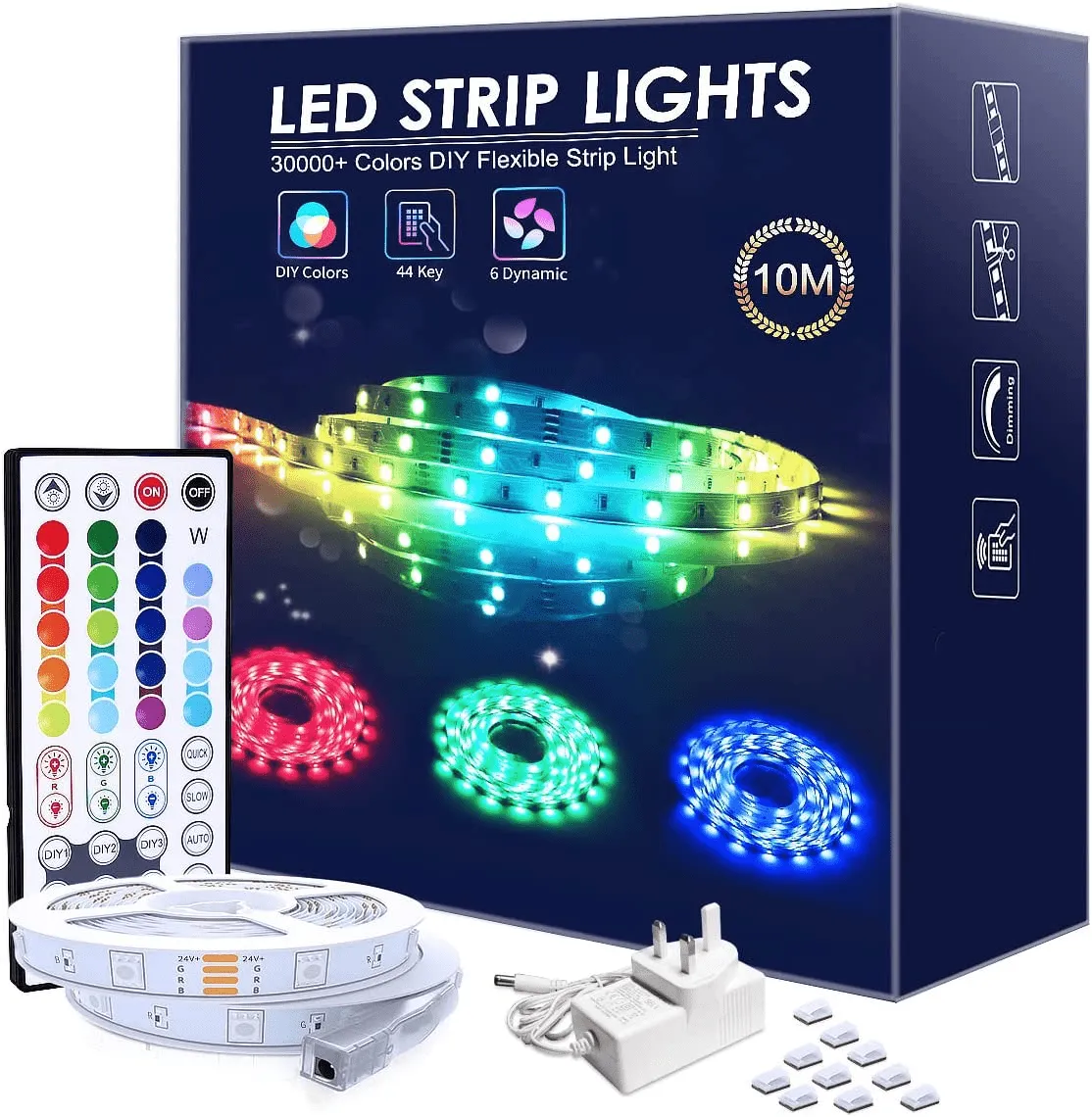 LED Strips Lights 10m with Remote