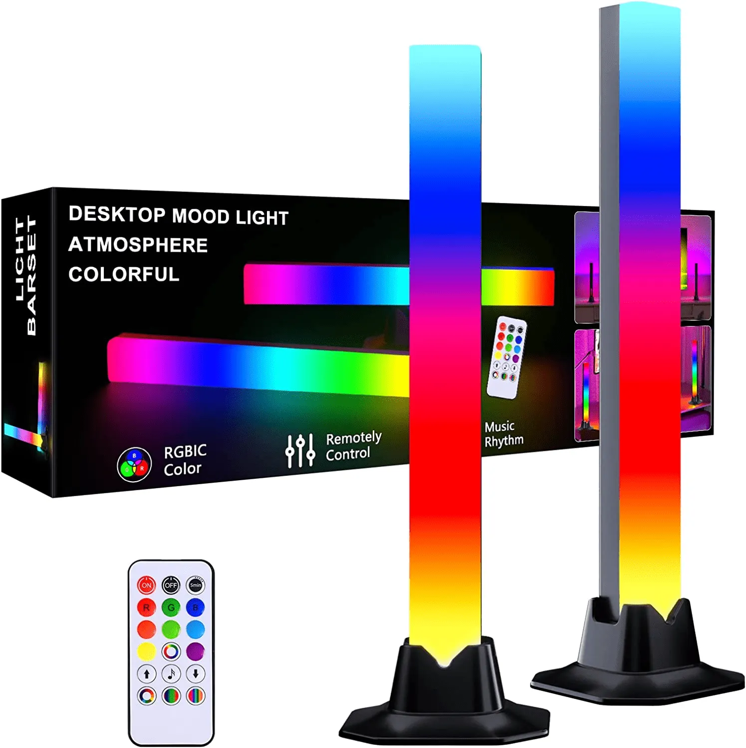 LED Rainbow Smart Lighting Tower Starter Kit with Remote