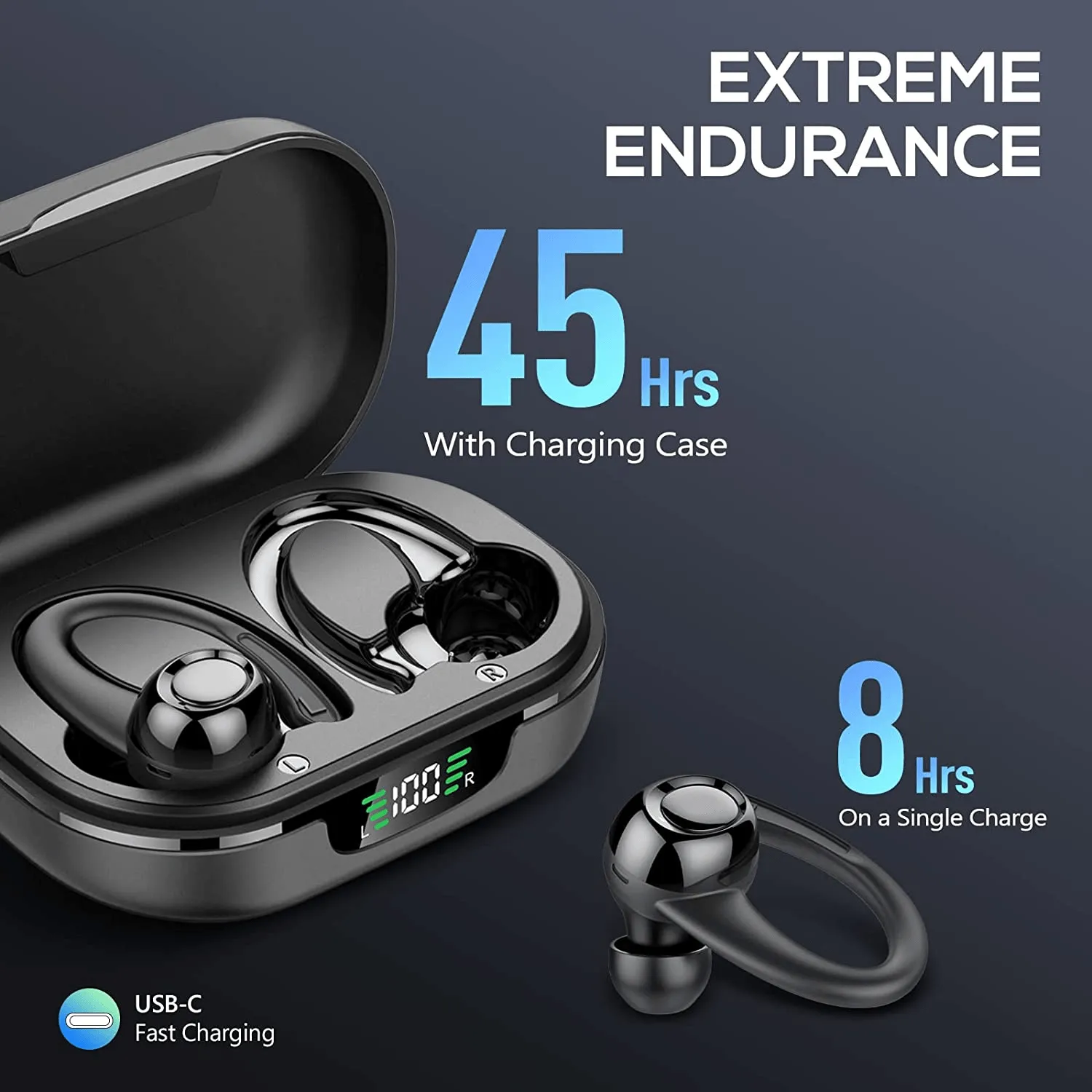 Bluetooth 5.3 Sports Headphones