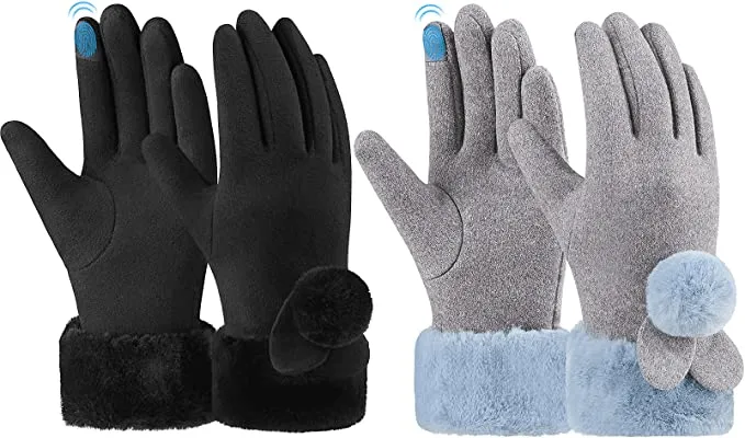 Touchscreen Windproof Fleece Thermals Warm Gloves