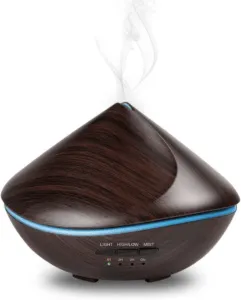 Wood Grain Ultrasonic Essential Oil Diffuser