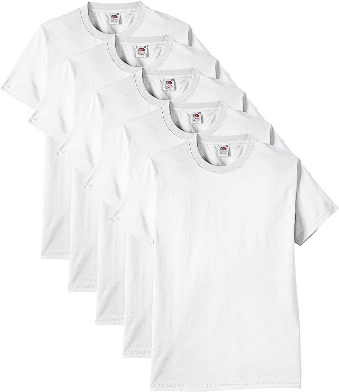 Fruit of the Loom Men's Heavy T-Shirt Pack of 5