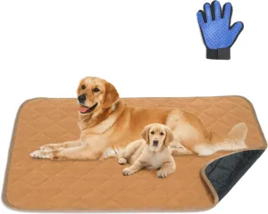 Reusable Pee Pads for Dogs + Pet Grooming Glove