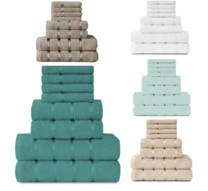 Highly Water Absorbent Egyptian Cotton Bathroom Towels set