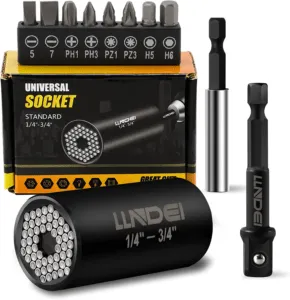 Gift for Men Universal Socket Tool, Universal Socket Wrench