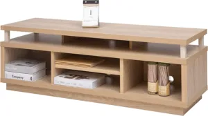 TV Wooden stand with 5 open shelves