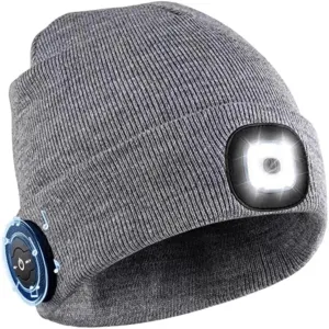 Bluetooth Beanie Hat, Led Beanie Hat with Wireless Headphone