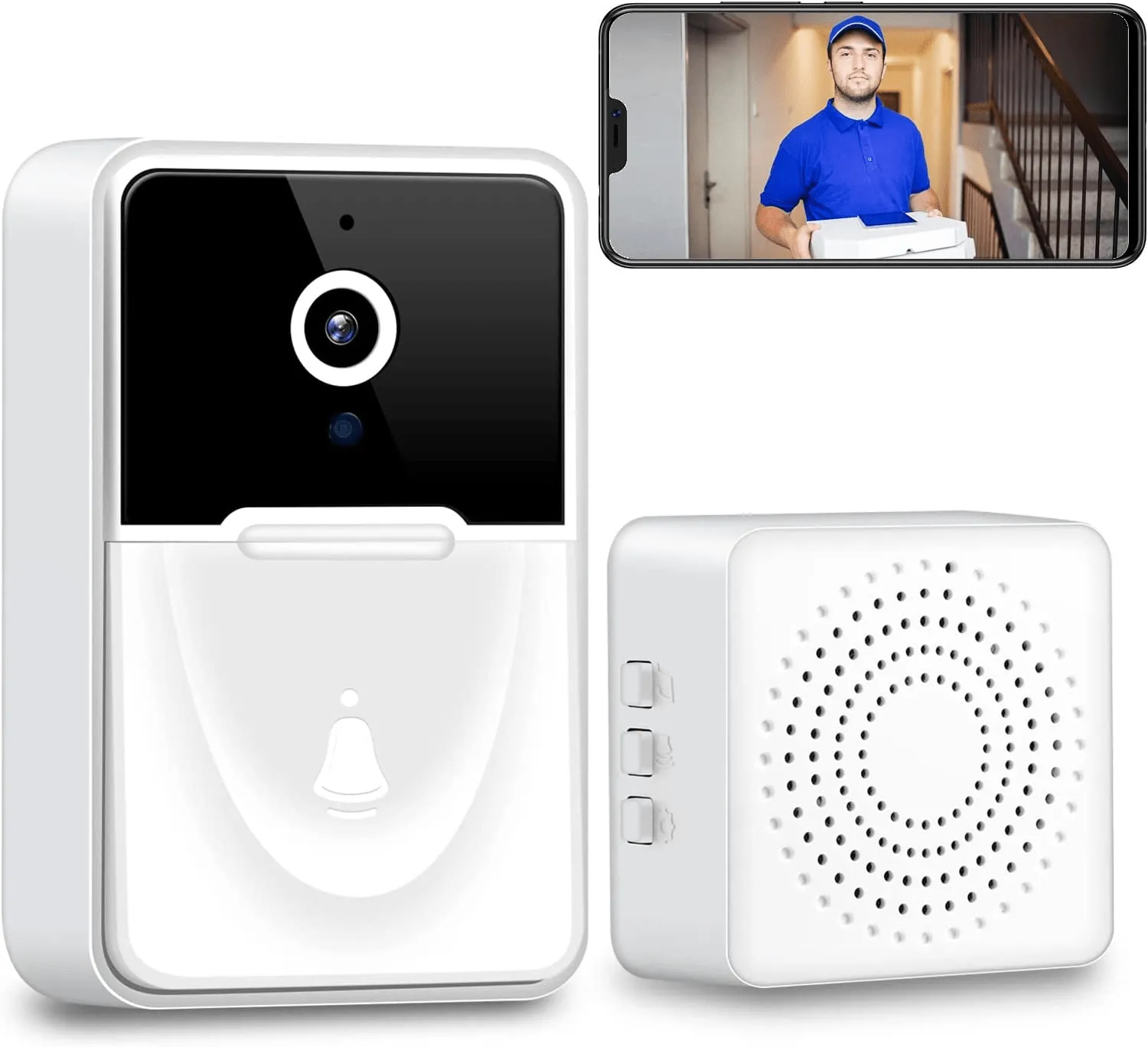 Wireless Doorbell Camera with Chime
