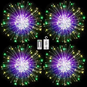 Outdoor Hanging Firework Garden Light Battery Powered