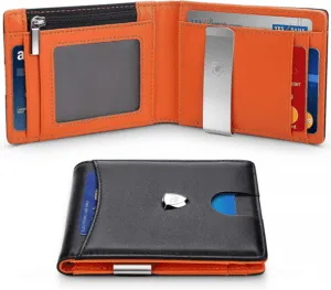 Wallets Men RFID Blocking with Money Clip