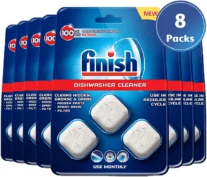 Finish in-wash Dishwasher Cleaner (Pack of 8)