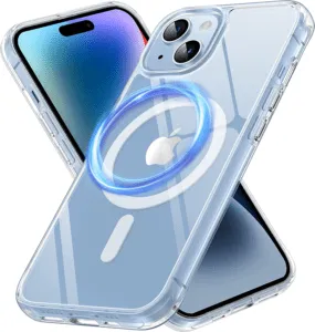 Magnetic Clear for iPhone 14 Case, iPhone 13 Case Compatible with MagSafe