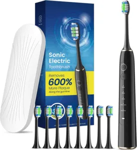 Sonic Toothbrush, Electric Toothbrushes Adults with 8 Dupont Heads