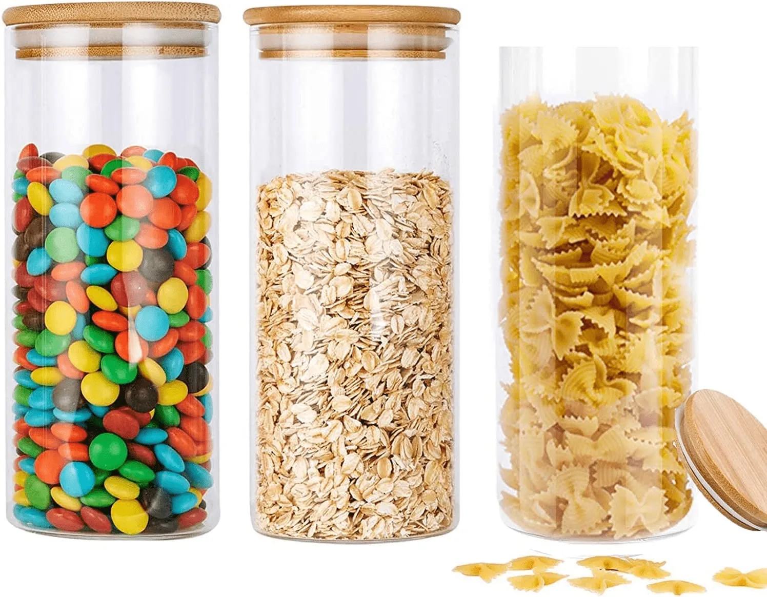 3pcs Airtight Kitchen Food Cereal Containers