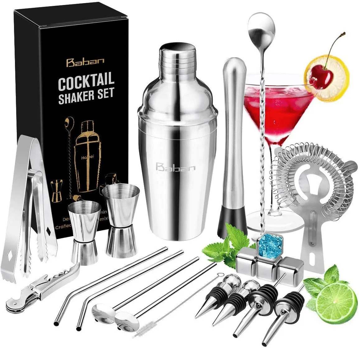 Cocktail Making Set with Shaker