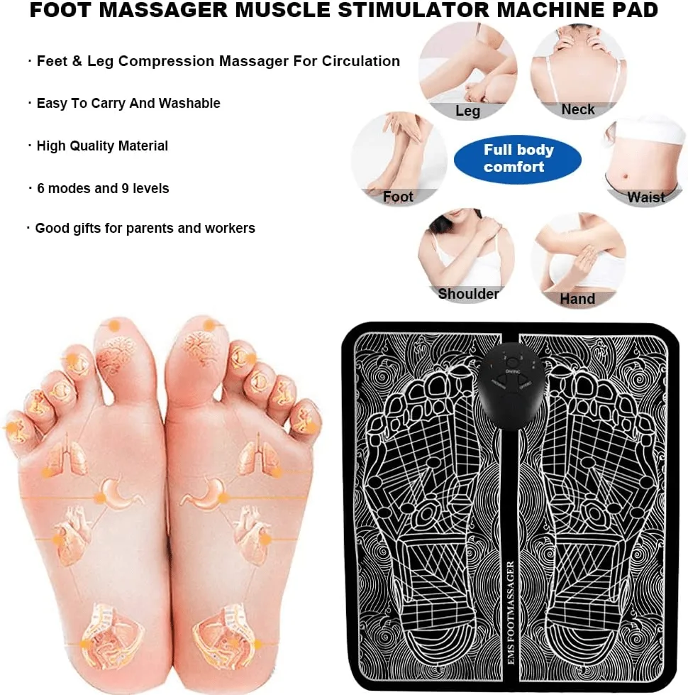 Foot Massager Muscle Stimulator Machine Pad