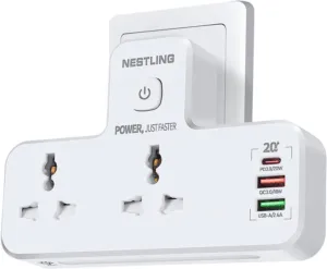 Extension Multi Plug Adpater with USB Port