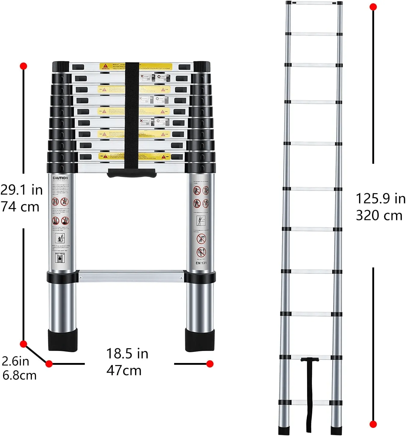 Aluminium Loft Ladder Extendable