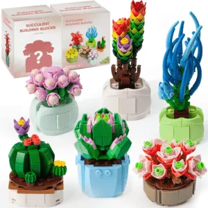 Plant Decor Building Set for Kids and Adults