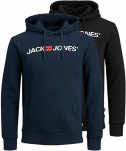 Jack & Jones Men’s 2 Pack Long Sleeve Pullover Hoodie