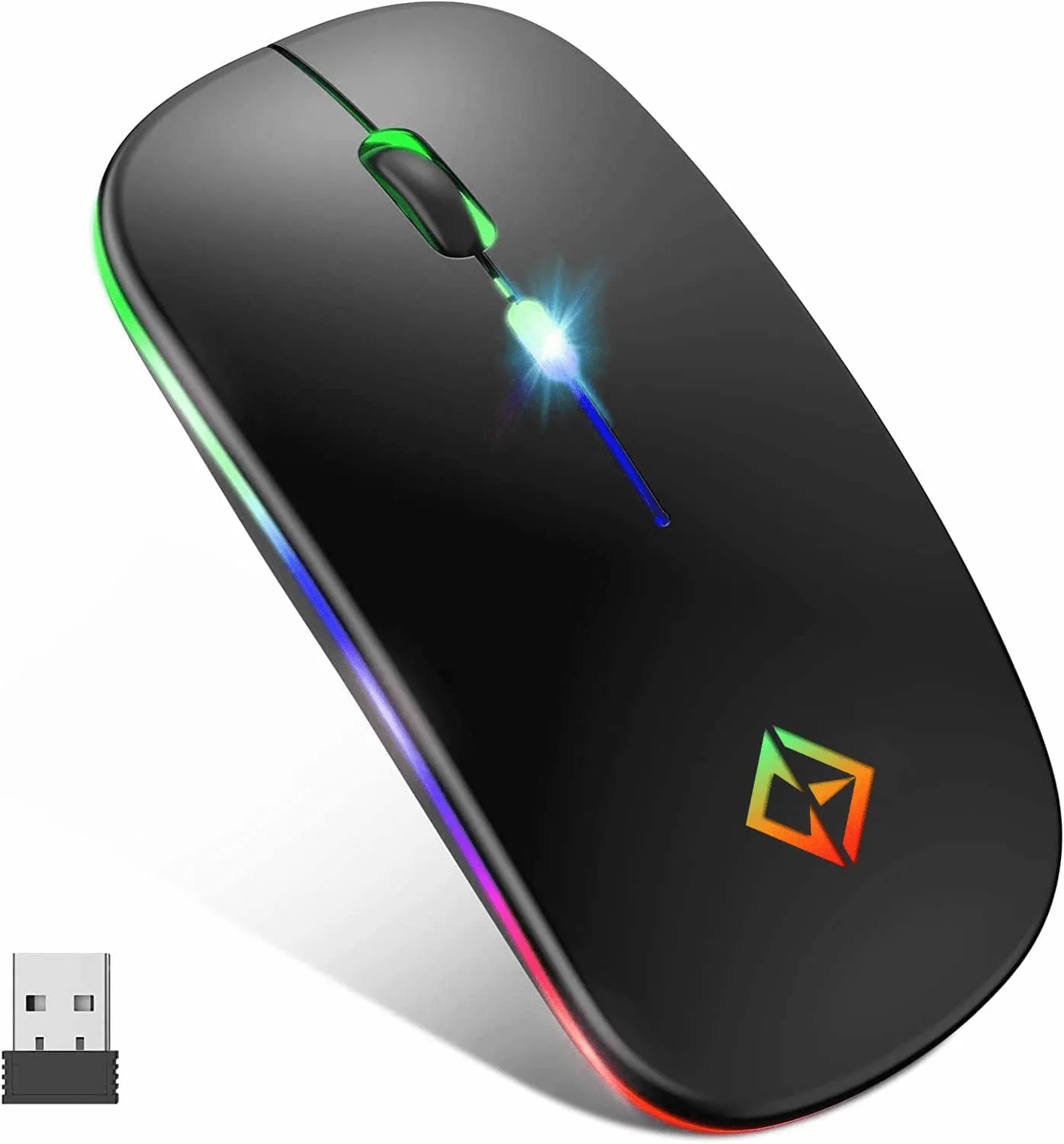 Wireless Mouse with Rainbow LED