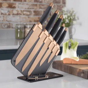 Kitchen Knife Set with Acrylic Knife Block