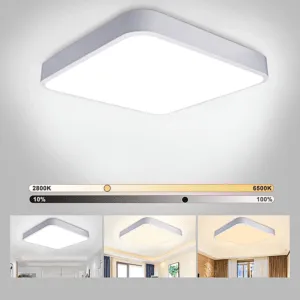 LED Ceiling Light Panel Dimmable Ceiling Lamp Square for Living Room