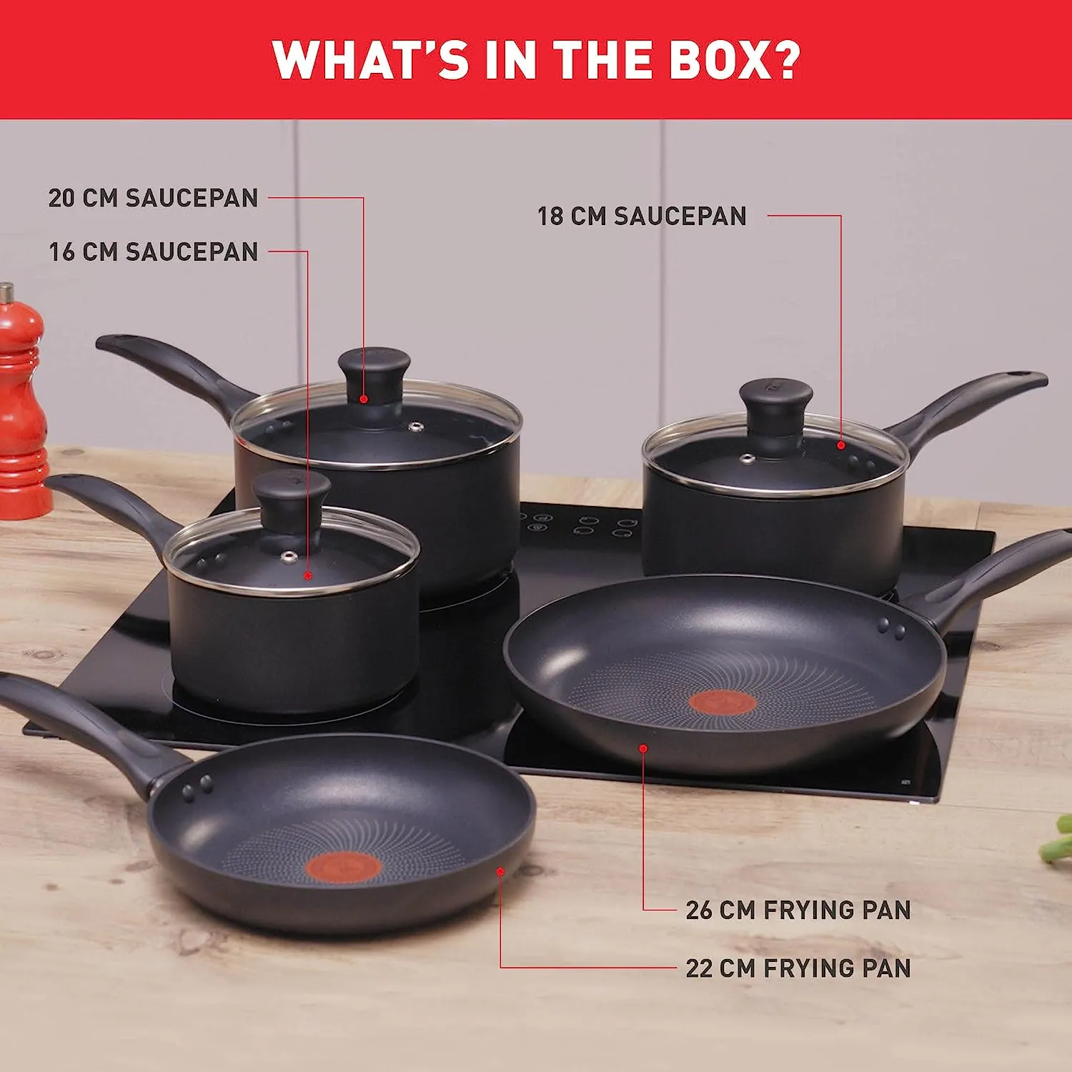 Tefal Induction Non-Stick Cookware Set