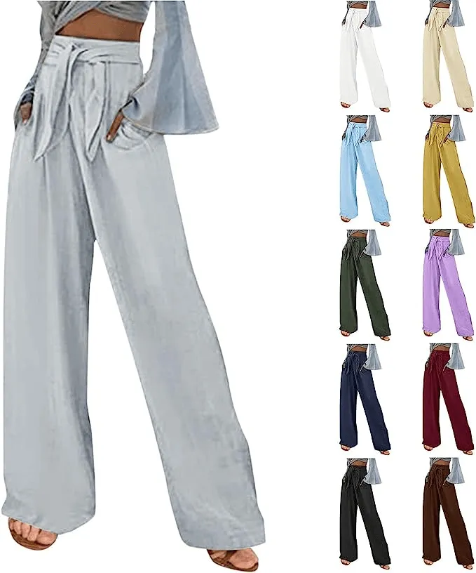 Palazzo Lounge Pants with Big Pockets