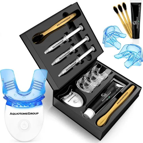 Teeth Whitener Set with Charcoal Toothpaste