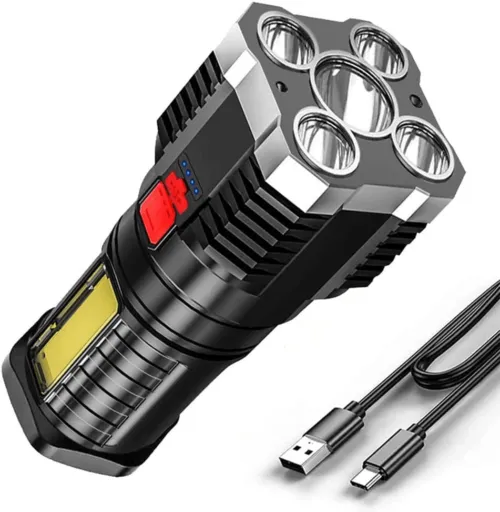 LED Flashlight Strong Light Rechargeable