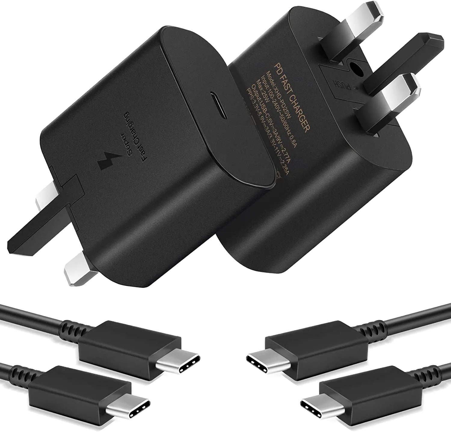 USB C Charger, Samsung with Cable