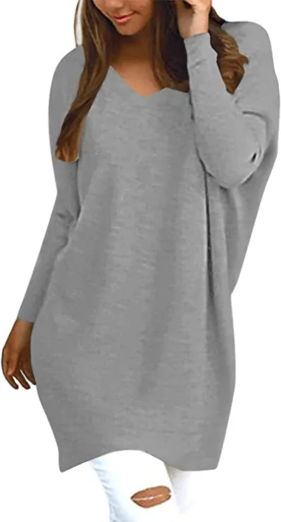 Womens Long Sleeve Tops Basic Shirt Casual Tops Tunic