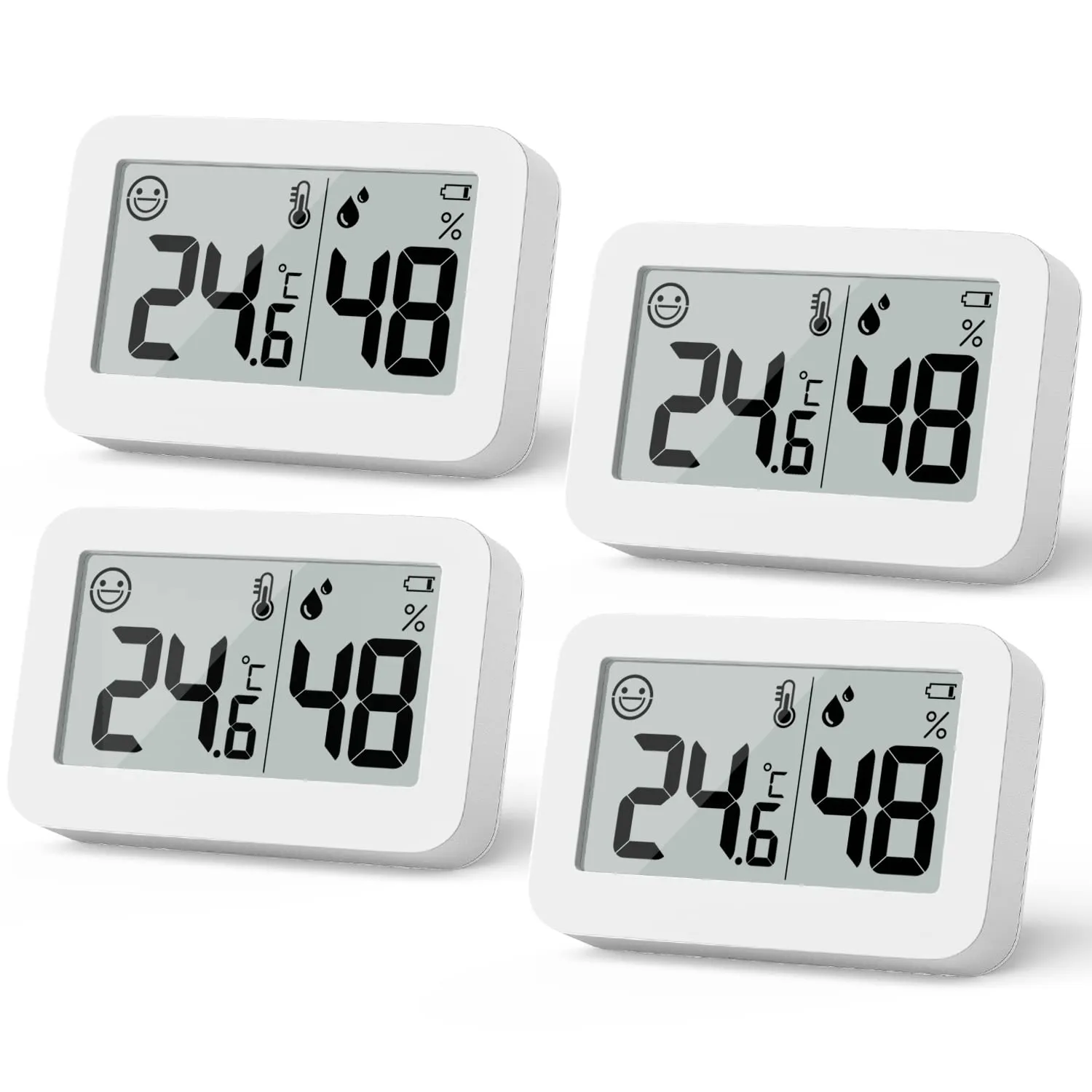 Mini Hygrometer Indoor Thermometer, Humidity Gauge