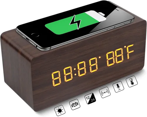 LED Display Bedside Alarm Clock