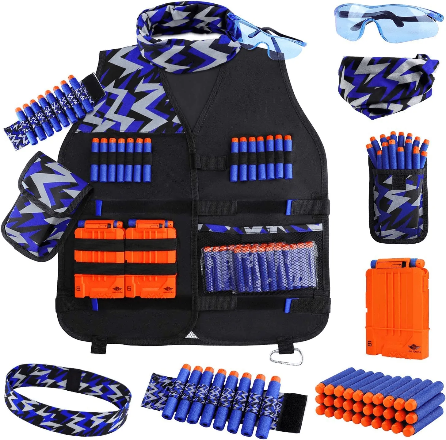 Kids Tactical Vest Kit for Nerf Guns N-Strike Elite Series