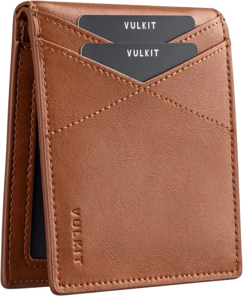 RFID Leather Card Wallet with 8 Card Slot
