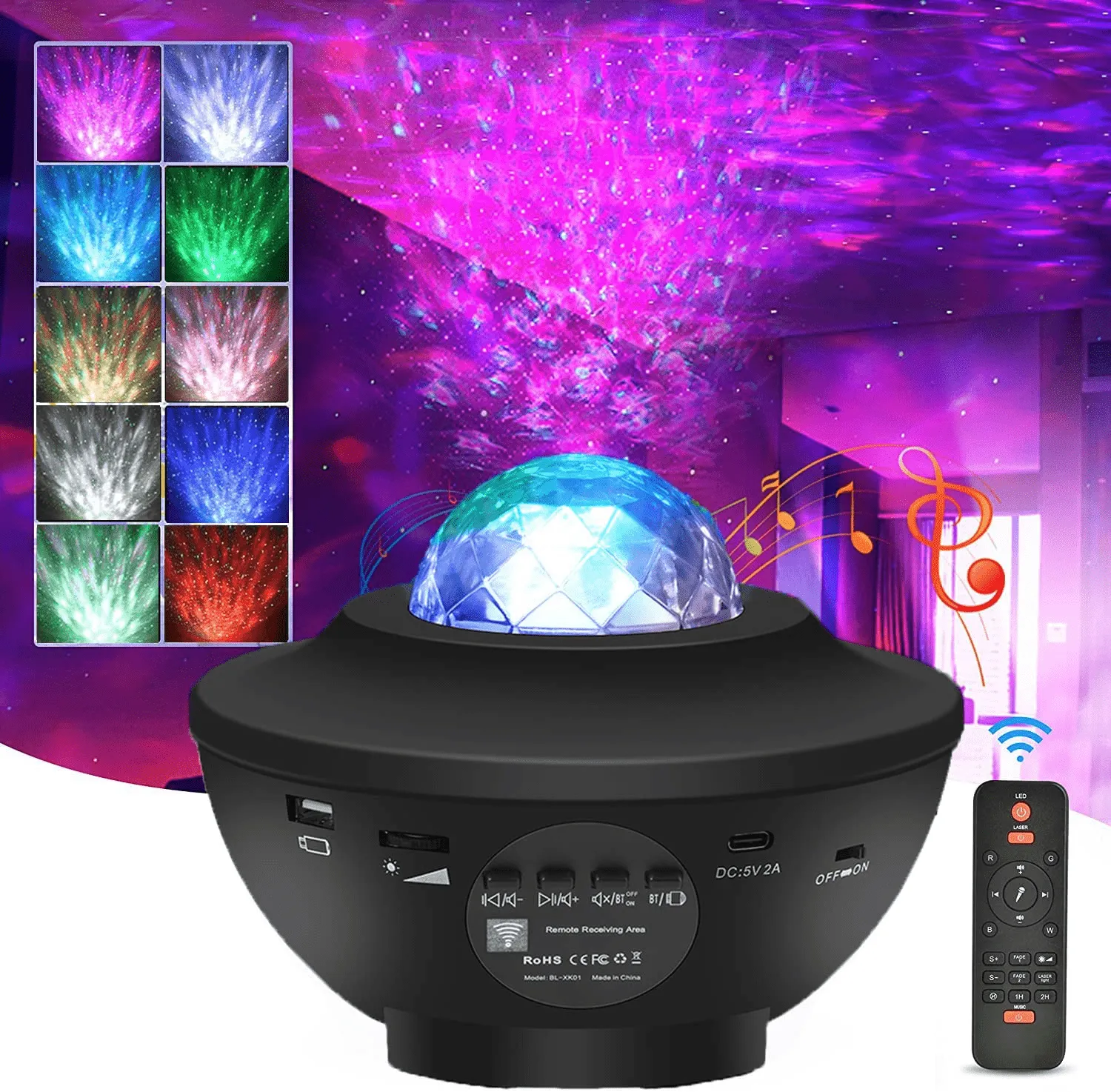 Galaxy Night Light Projector with Remote Control