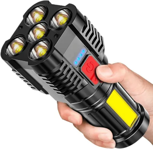 LED Flashlight Strong Light Rechargeable
