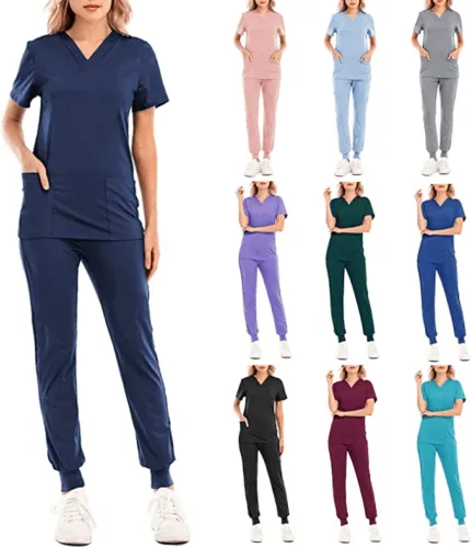 T-Shirts and Trousers Set with Pockets for Healthcare Carers