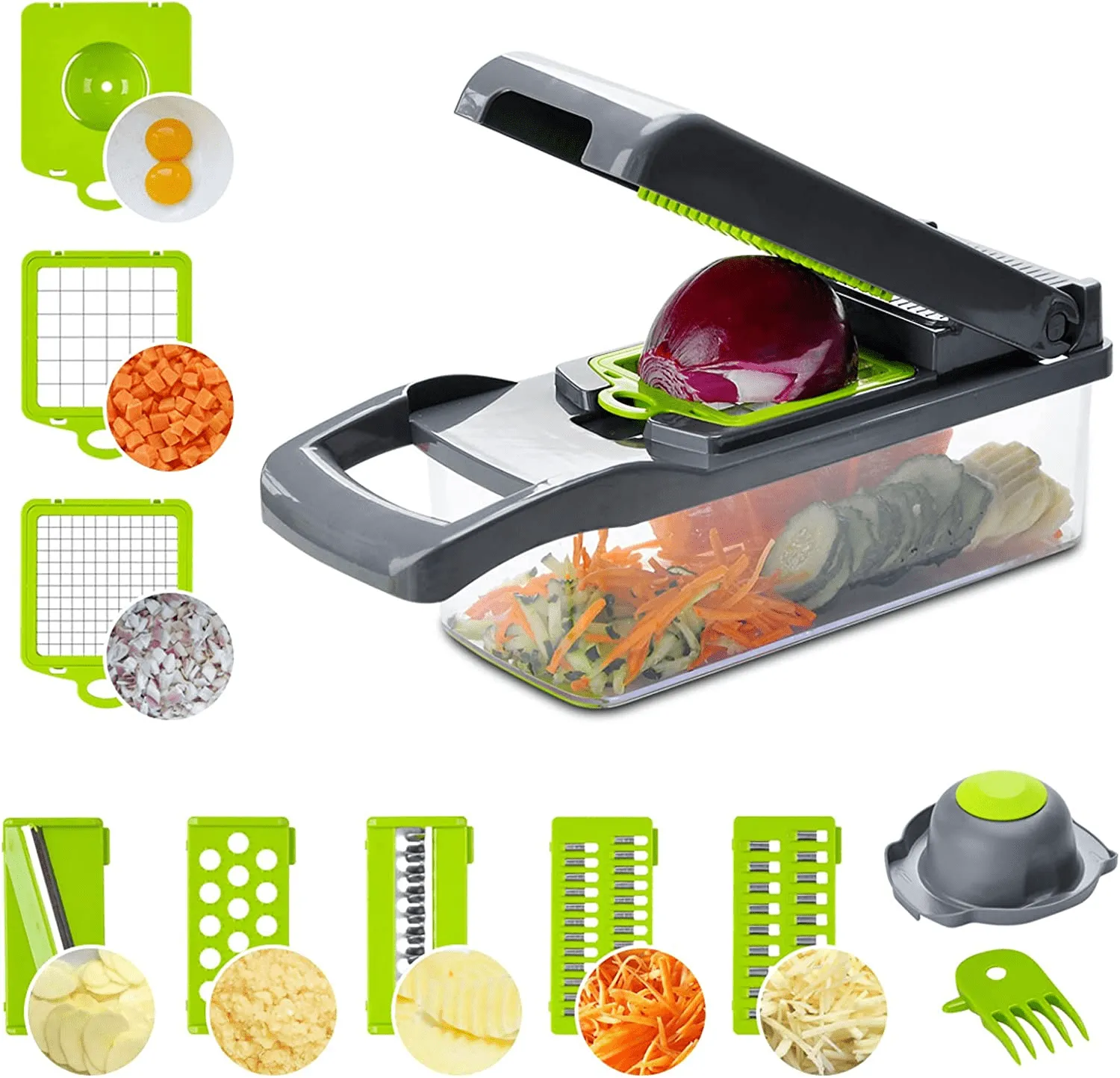 Multifunctional Mandoline Slicer with Hand Guard